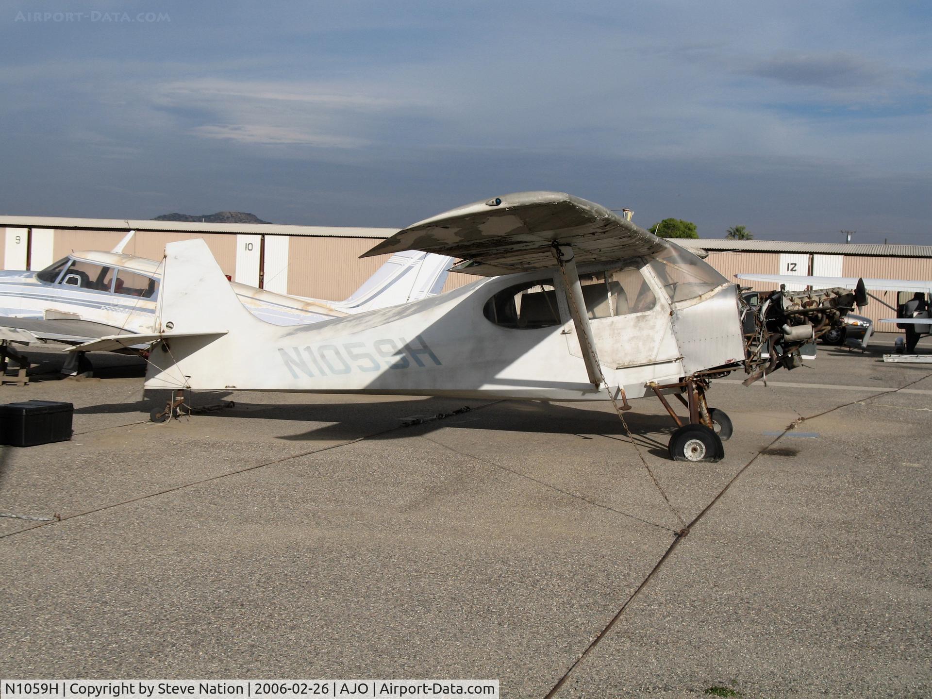 N1059H, 1948 Aeronca 15AC Sedan C/N 15AC-75, 1948 Aeronca 15AC minus cowling @ Corona Municipal Airport, CA