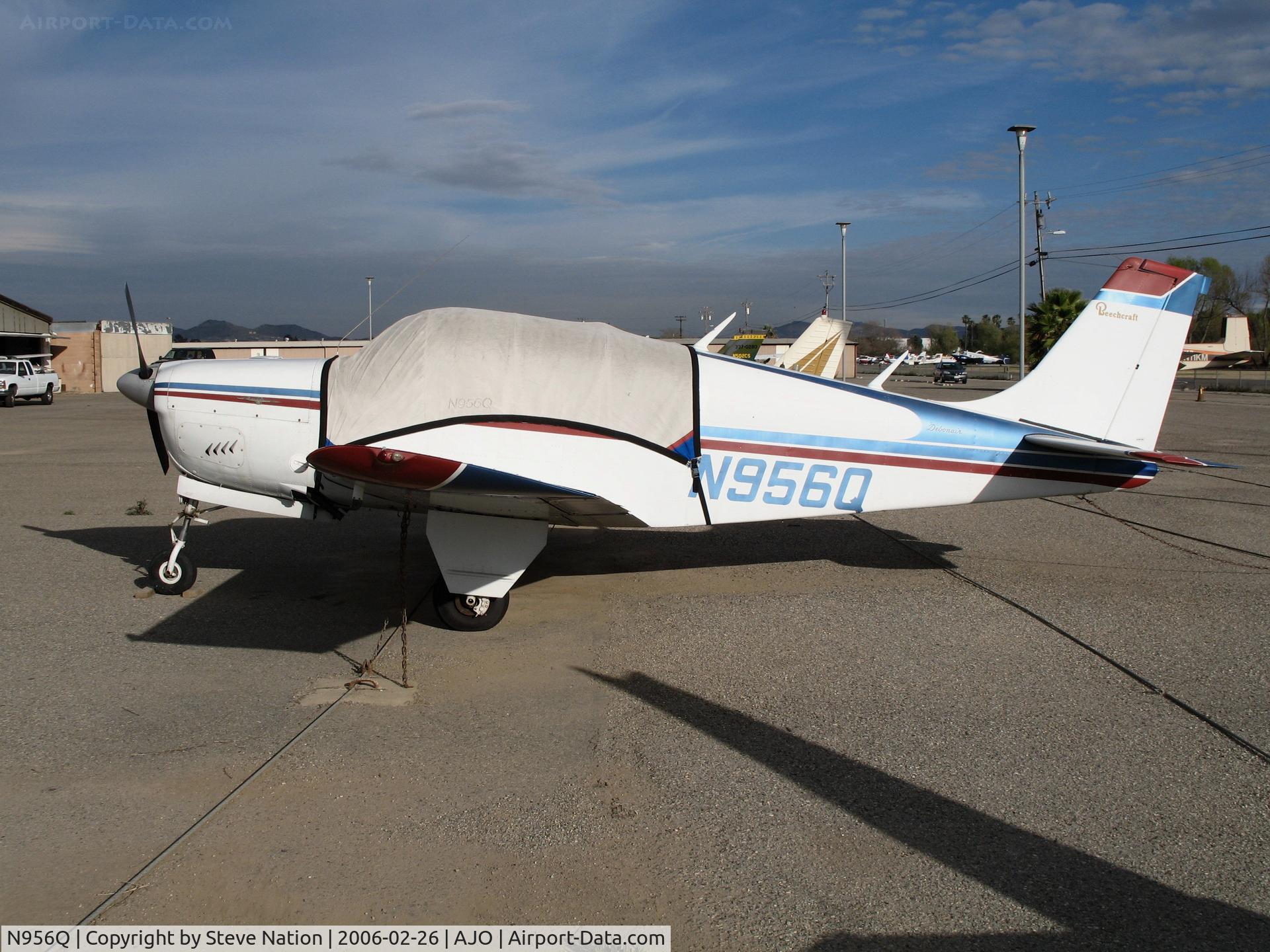 N956Q, 1961 Beech 35-B33 Debonair C/N CD-404, 1961 Beech 35-B33 Bonanza w @ Corona Municipal Airport, CA
