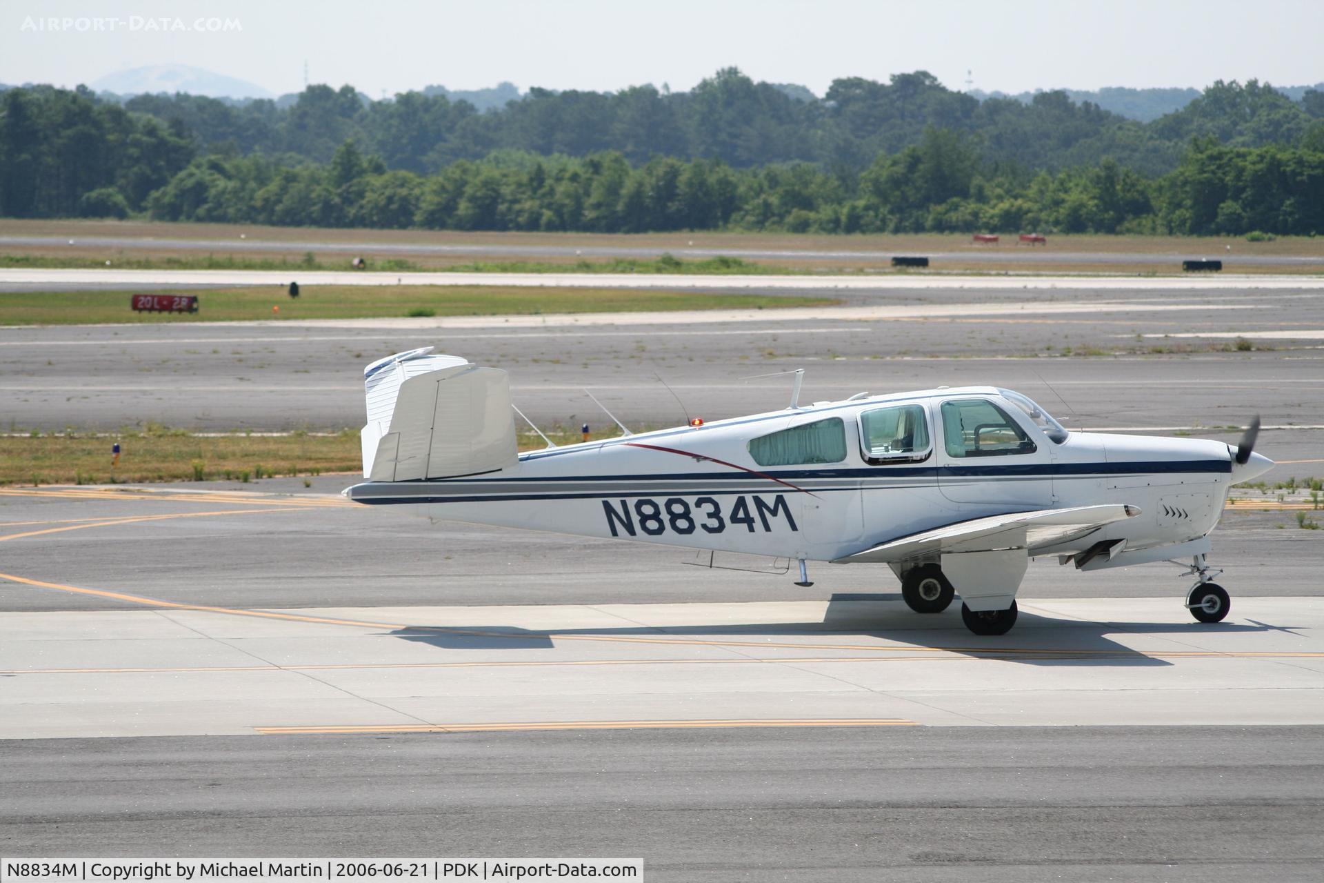 N8834M, 1964 Beech S35 Bonanza C/N D-7352, Taxing to Runway 2L