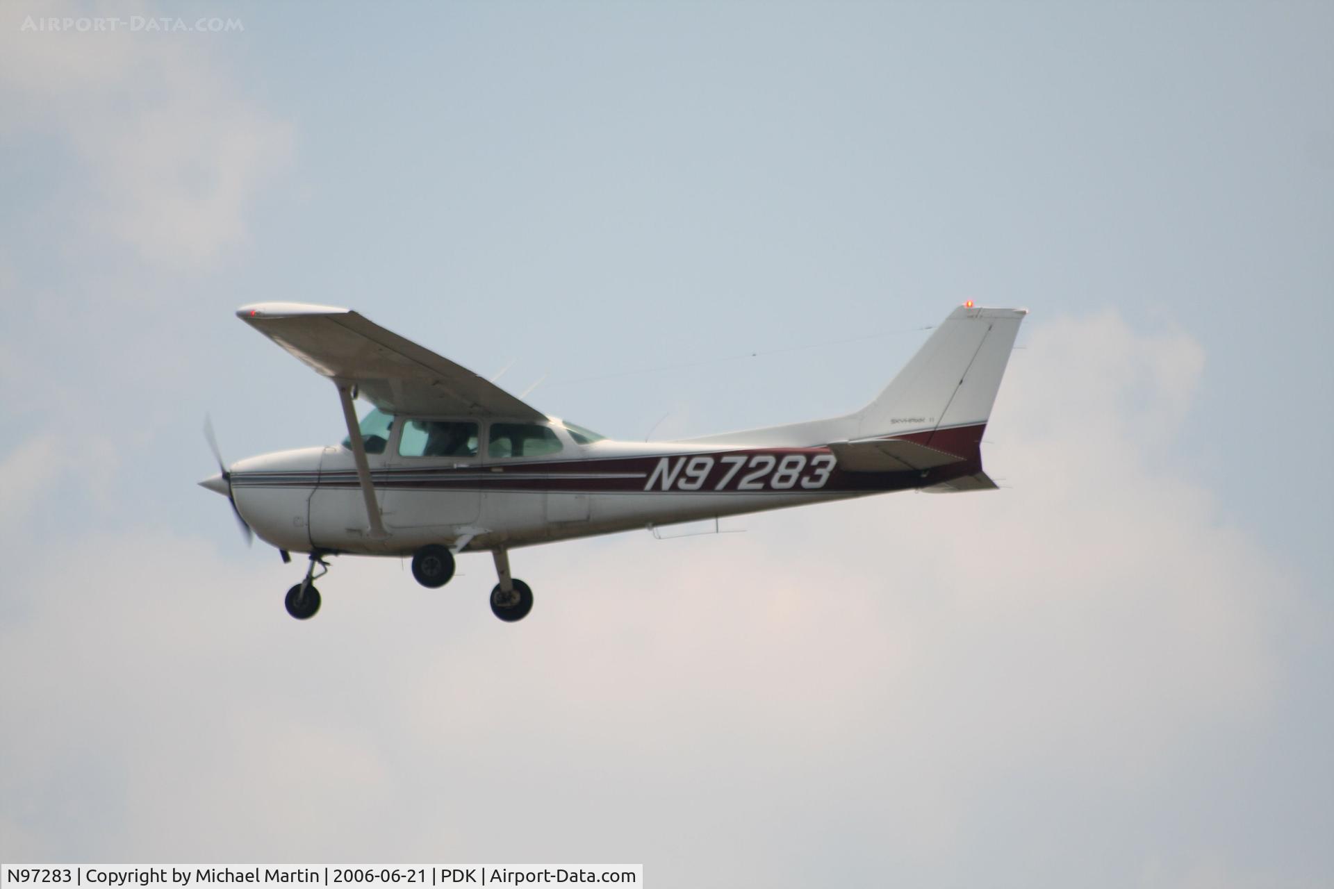 N97283, 1984 Cessna 172P C/N 17276174, Over flying PDK