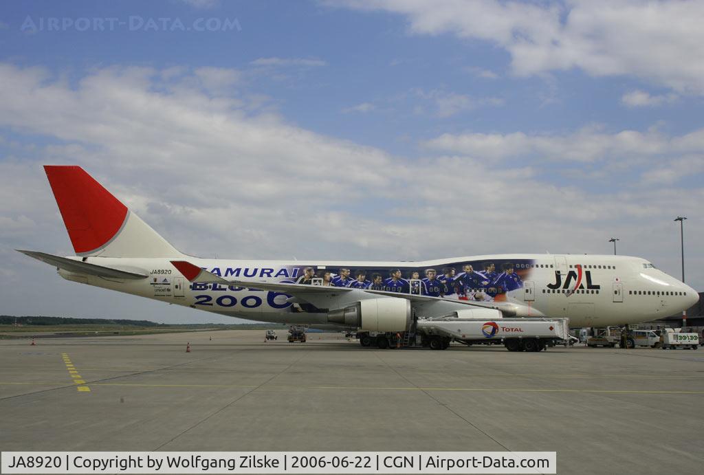 JA8920, 2001 Boeing 747-446 C/N 27648, FIFA 2006 visitor