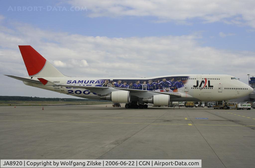 JA8920, 2001 Boeing 747-446 C/N 27648, FIFA 2006 visitor