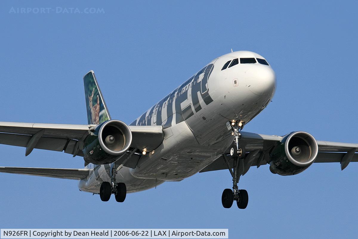 N926FR, 2004 Airbus A319-111 C/N 2198, Frontier Airlines N926FR - Fawn 