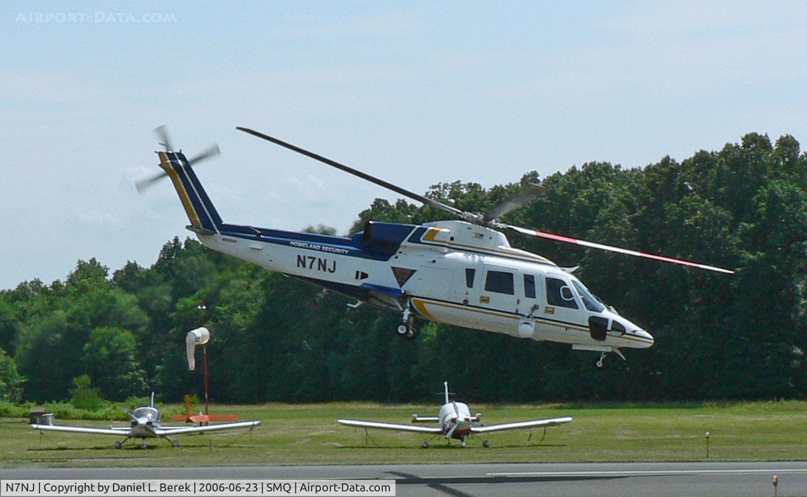 N7NJ, 1992 Sikorsky S-76B C/N 760409, New Jersey State Police chopper takes off on another mission.