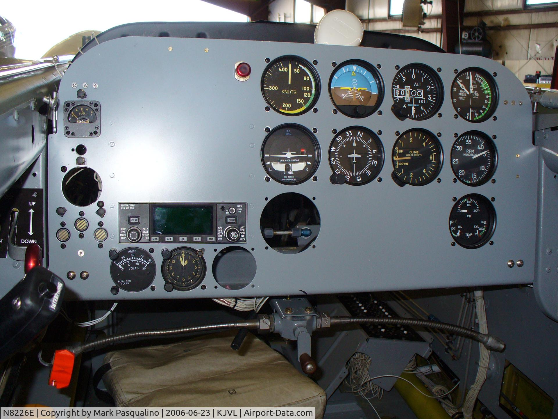 N8226E, 1957 Beech D-45 Mentor C/N BG-379, Beech T-34B  Rear Cockpit