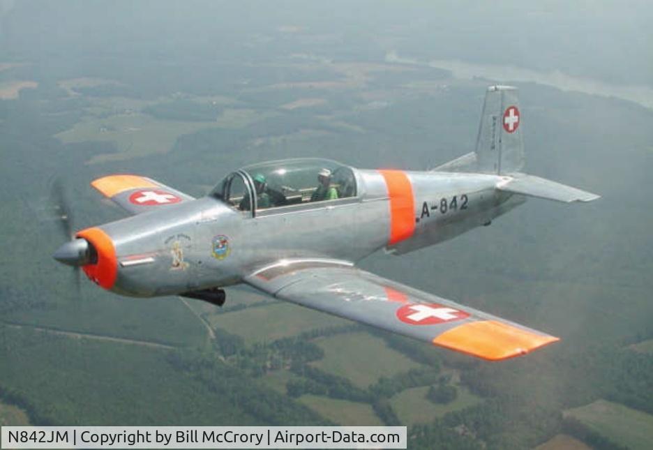 N842JM, Pilatus P3-05 C/N 480-29, PIlatus P3 in flight