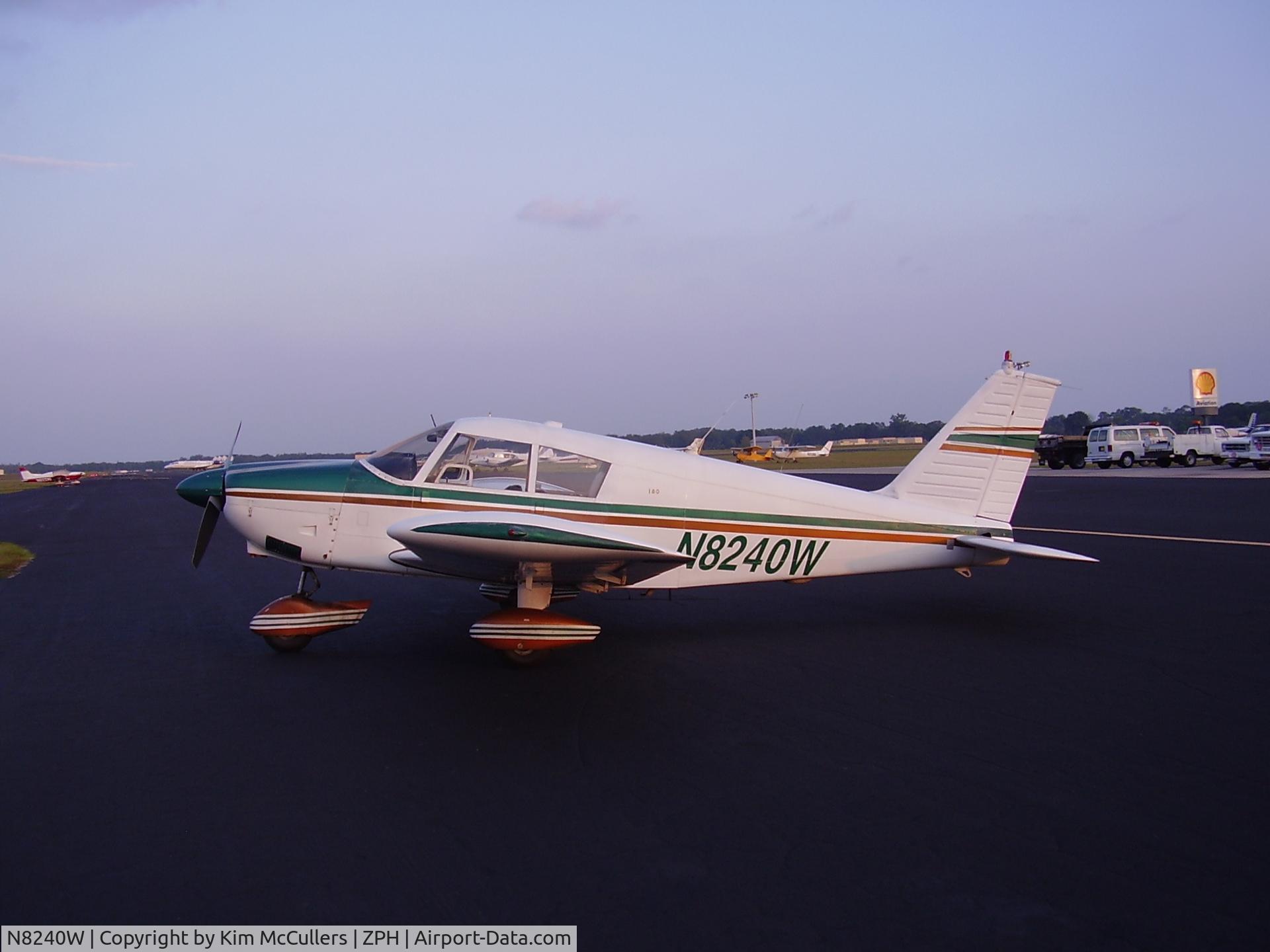 N8240W, 1965 Piper PA-28-180 C/N 28-2383, At the pumps in Zephyrhills, FL
