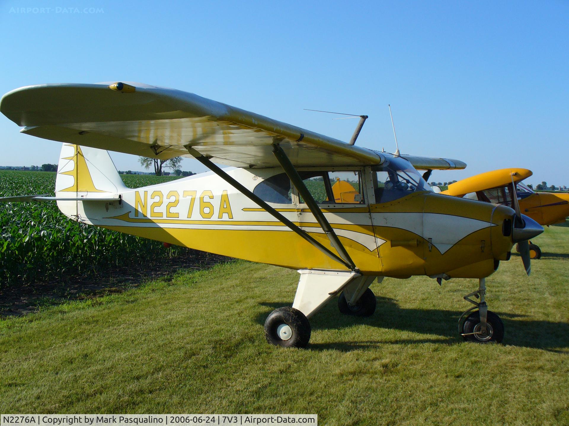 N2276A, 1952 Piper PA-22-135 Tri-Pacer C/N 22-663, PA-22-135