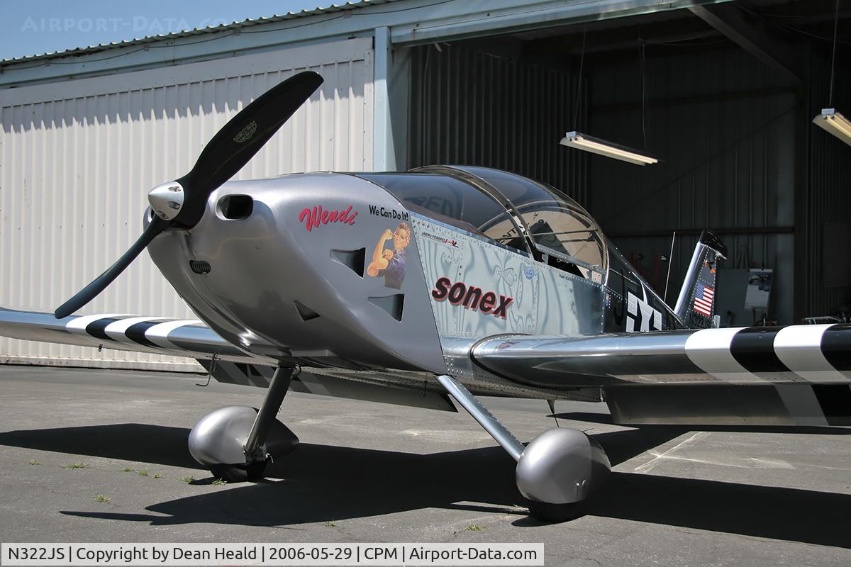 N322JS, 2004 Sonex Sonex C/N 0322, A beautiful Sonex at Compton Municipal Airport (CPM). Many thanks to the owner for allowing me to photograph the airplane.