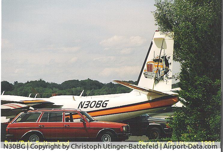 N30BG, 1972 Aero Commander 681 Hawk Commander C/N 6059, Airport Bern/Belp 1991