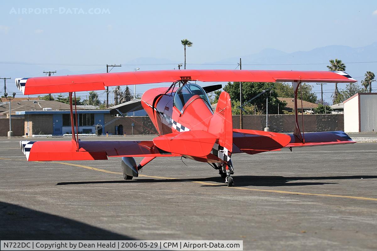 N722DC, Pitts S-1 Special C/N 001DC, Pitts S-1 N722DC at Compton Municipal Airport (CPM). Many thanks to the owner for allowing me to photograph the airplane.