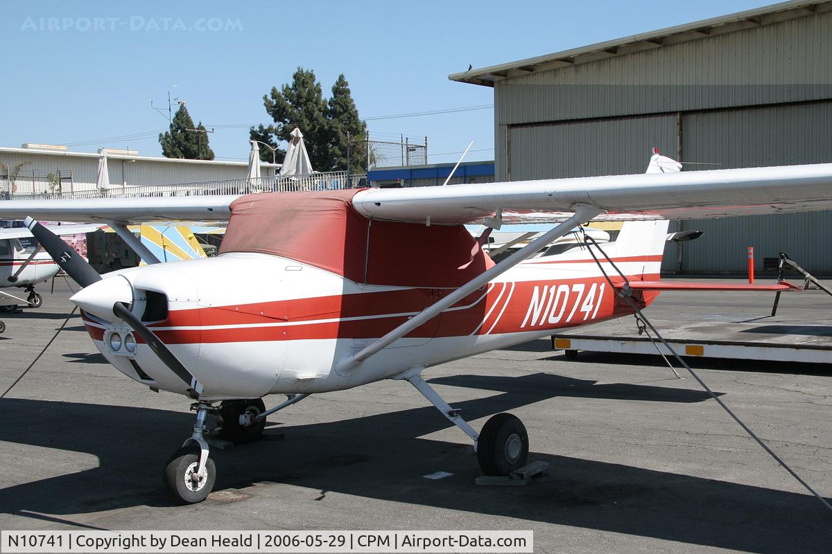 N10741, 1973 Cessna 150L C/N 15074998, 1973 Cessna 150L N10741 on the ramp at Compton Municipal Airport (CPM).
