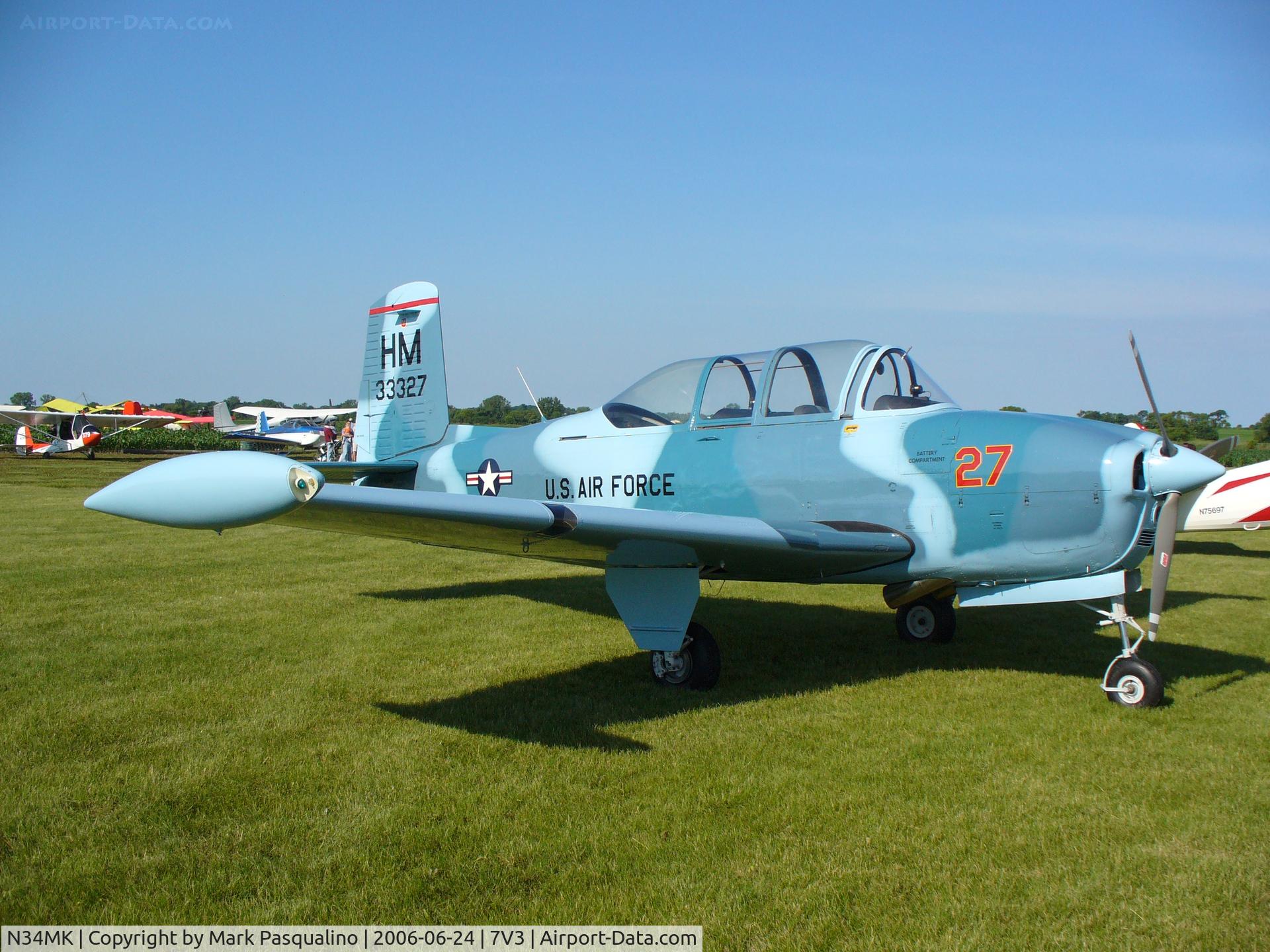 N34MK, 1953 Beech A45 C/N G-88, Beech T-34A