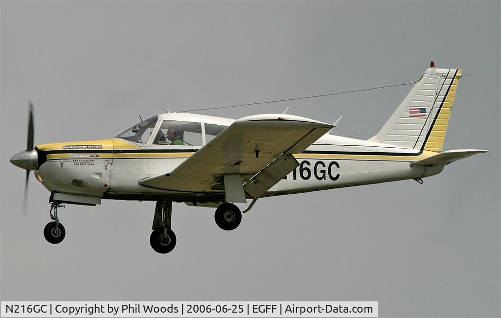 N216GC, 1971 Piper PA-28R-200 Cherokee Arrow B C/N 28R-7135151, At Cardiff International Airport, Wales, GB