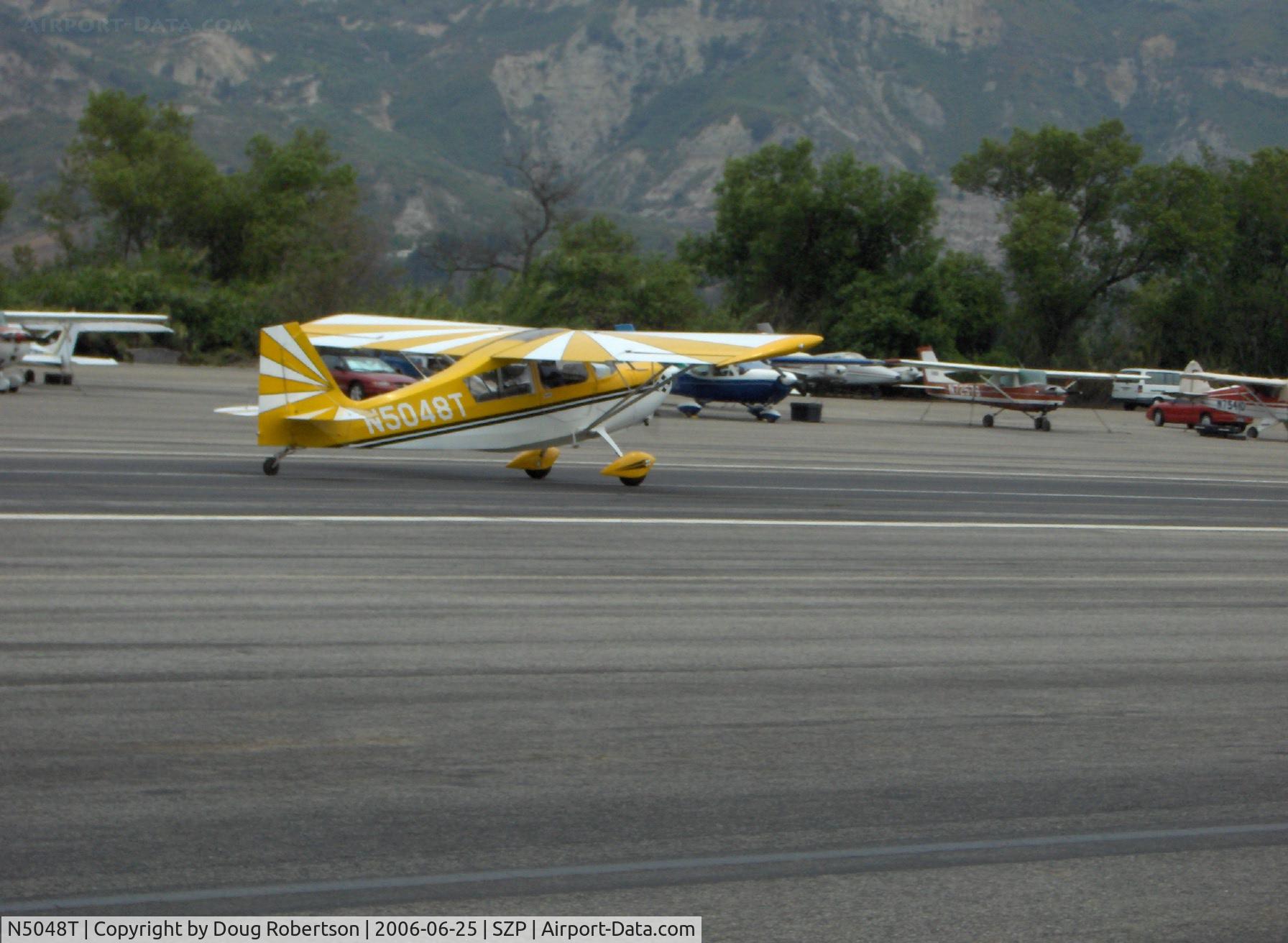 N5048T, 1979 Bellanca 8KCAB Decathlon C/N 518-79, 1979 Bellanca 8KCAB DECATHLON, Lycoming AEIO-320 160 Hp, takeoff roll Runway 22