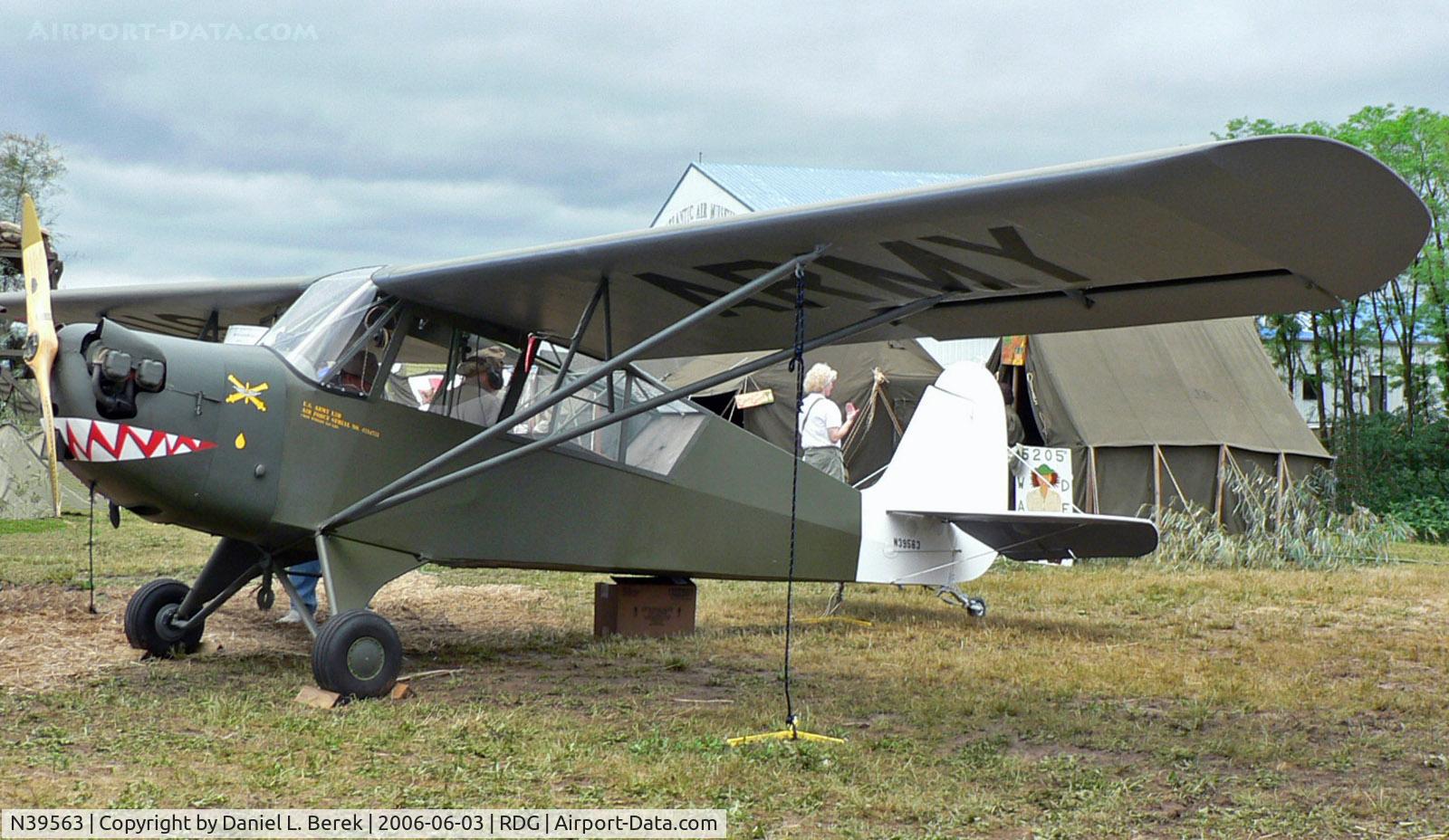 N39563, 1944 Aeronca 65-TAC C/N F5664TA, This Aeronca cannot wait to get his teeth into the action.