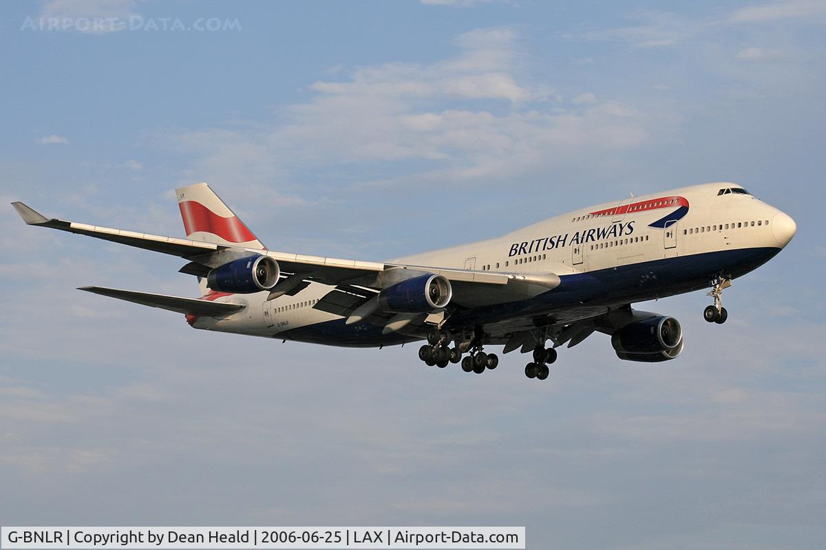 G-BNLR, 1990 Boeing 747-436 C/N 24447, British Airways G-BNLR (FLT BAW269) from London Heathrow (EGLL) on final approach to RWY 24R.
