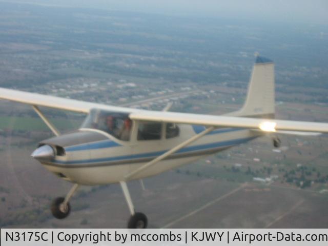 N3175C, 1954 Cessna 180 C/N 30974, 3175c over texas