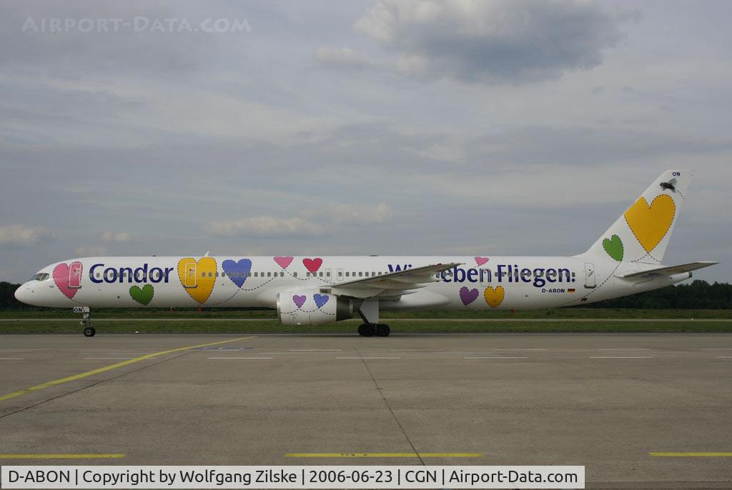 D-ABON, 2000 Boeing 757-330 C/N 29023, special c/s