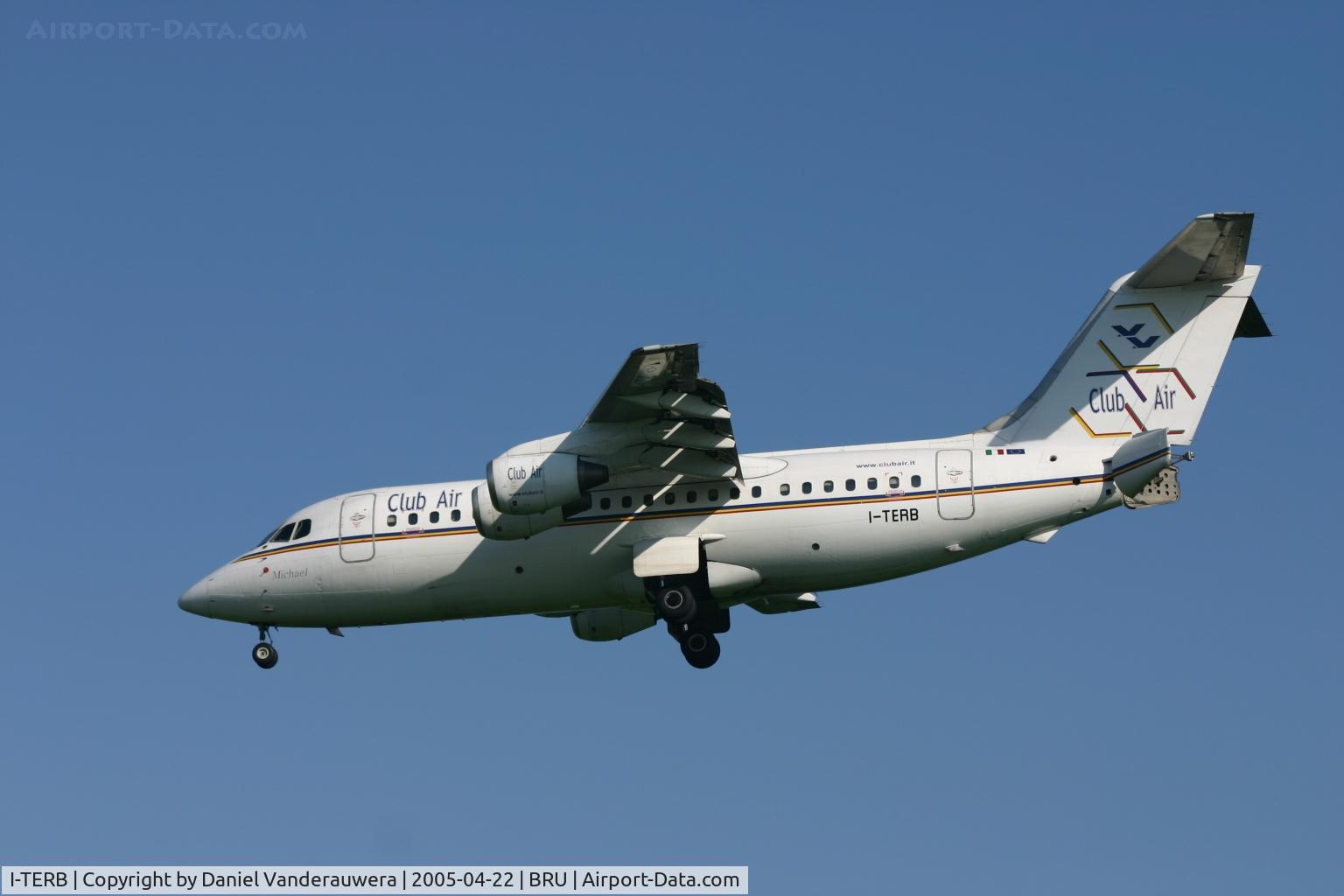 I-TERB, 1983 British Aerospace BAe.146-200 C/N E2012, arrival of flight 6P230
