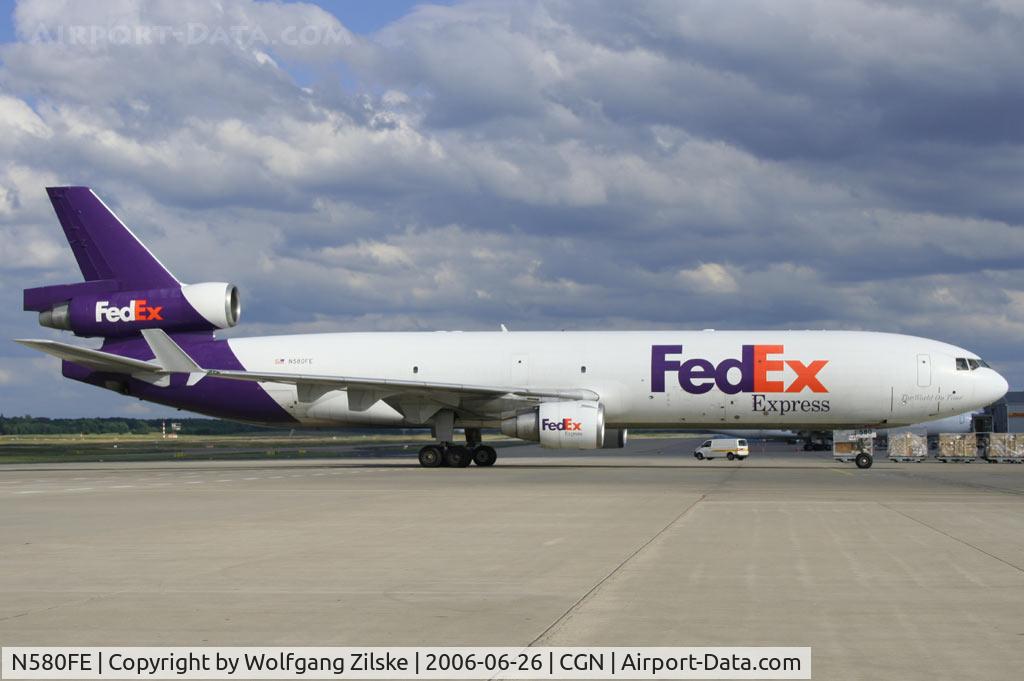 N580FE, 1993 McDonnell Douglas MD-11F C/N 48471, freighter