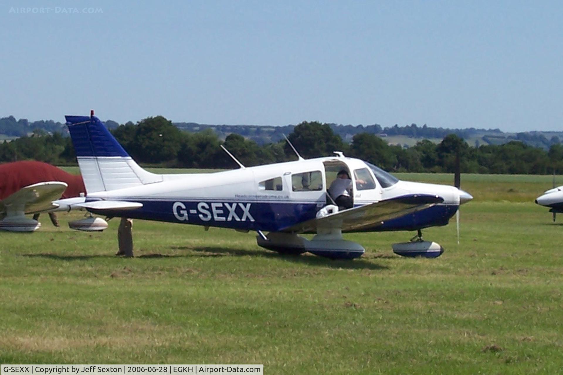 G-SEXX, 1978 Piper PA-28-161 Cherokee Warrior II C/N 28-7816196, Piper PA-28-161 WarriorII at Lashenden/Headcorn, England