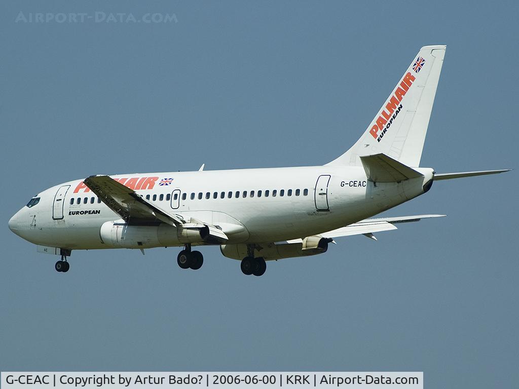 G-CEAC, 1974 Boeing 737-229 C/N 20911, PALMAIR - European