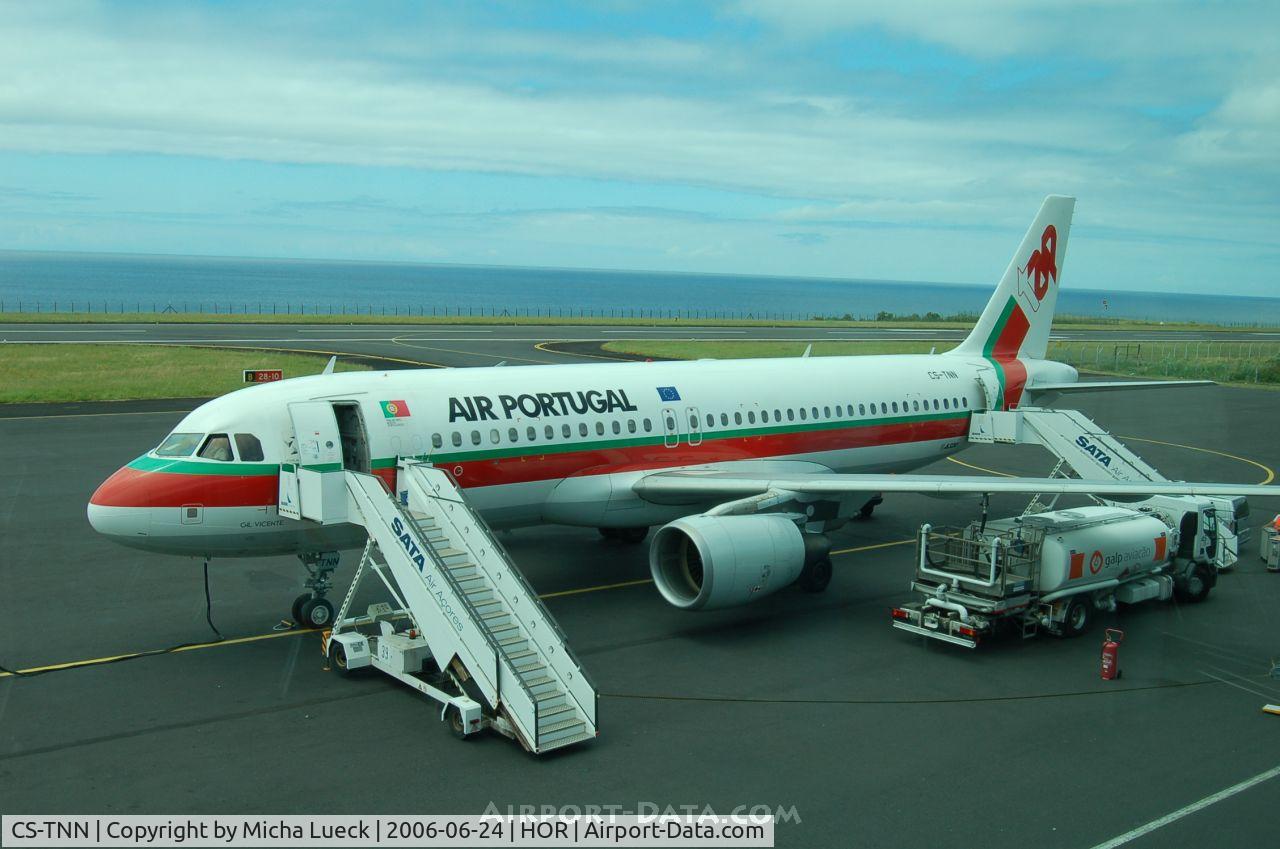 CS-TNN, 2002 Airbus A320-214 C/N 1816, In Horta on the Azores Island Faial