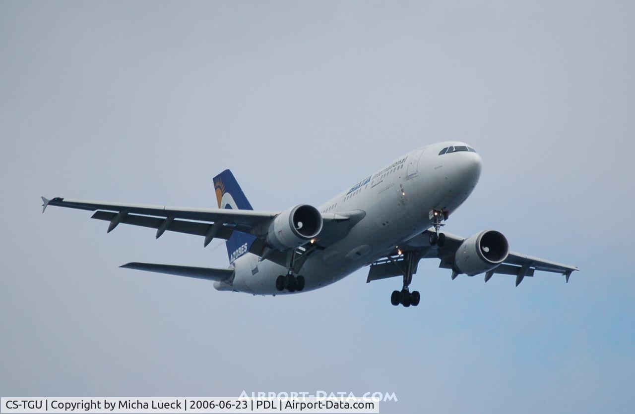 CS-TGU, 1991 Airbus A310-304 C/N 571, On approach to Ponta Delgada, Azores