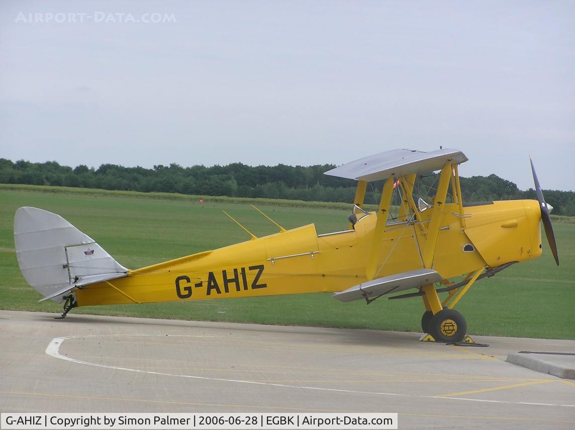 G-AHIZ, 1944 De Havilland DH-82A Tiger Moth II C/N 4610, Tiger Moth visiting Sywell from Cambridge