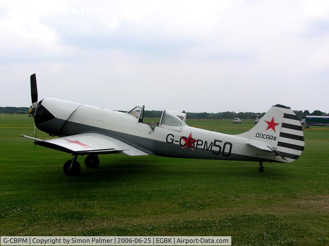 G-CBPM, 1981 Yakovlev Yak-50 C/N 812101, Yakovlev Yak-50 at Sywell for a display