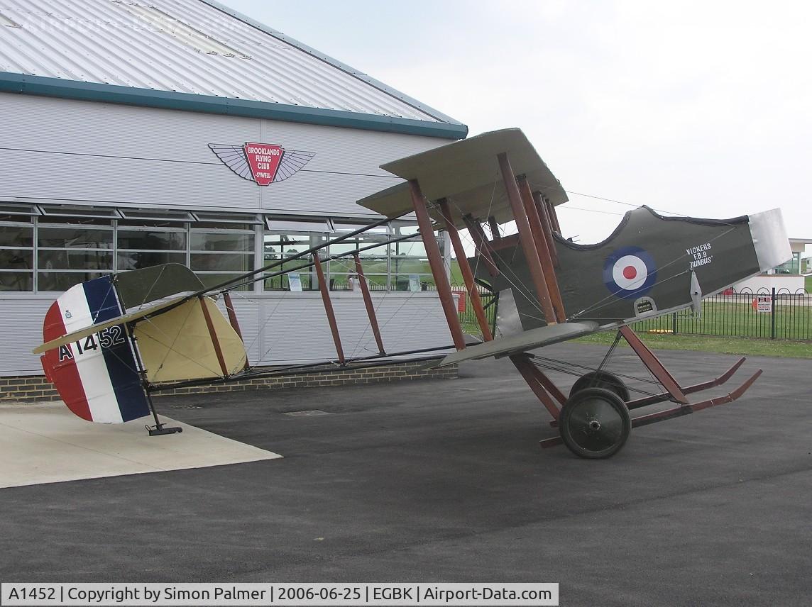 A1452, Vickers FB.5 Gunbus (Replica) C/N BAPC-234, Vickers Gunbus Replica (non-flying) at Sywell