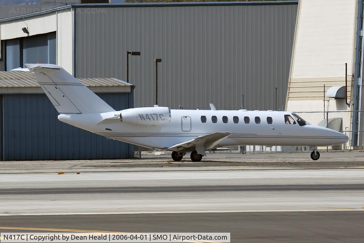 N417C, 2005 Cessna 525B CitationJet CJ3 C/N 525B0006, 2005 Cessna 525B CitationJet taxiing to RWY 21 prior to takeoff for a one-hour flight to Lake Tahoe (KTVL).