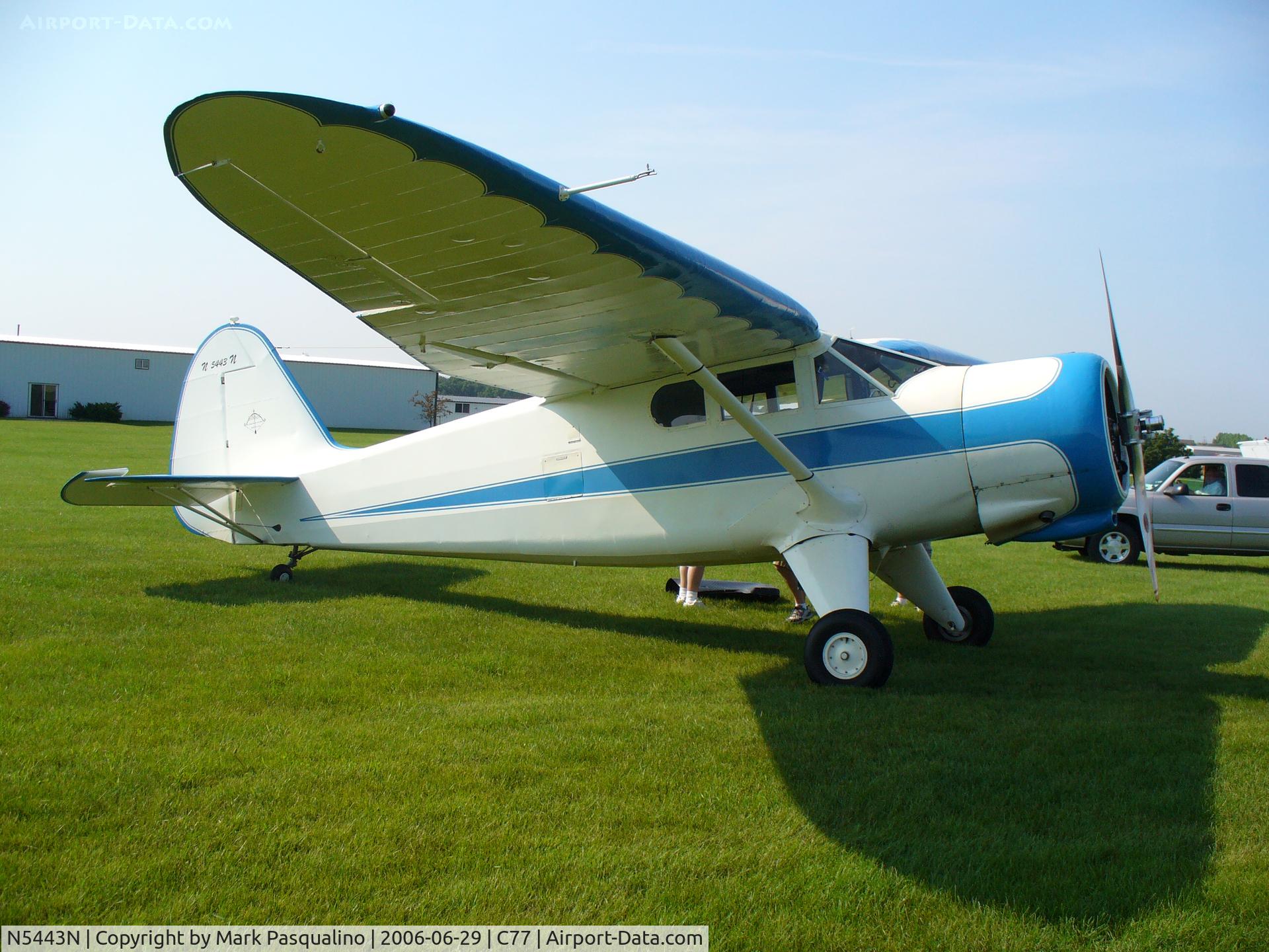 N5443N, 1944 Stinson V77 Reliant C/N 77-297, Stinson V77