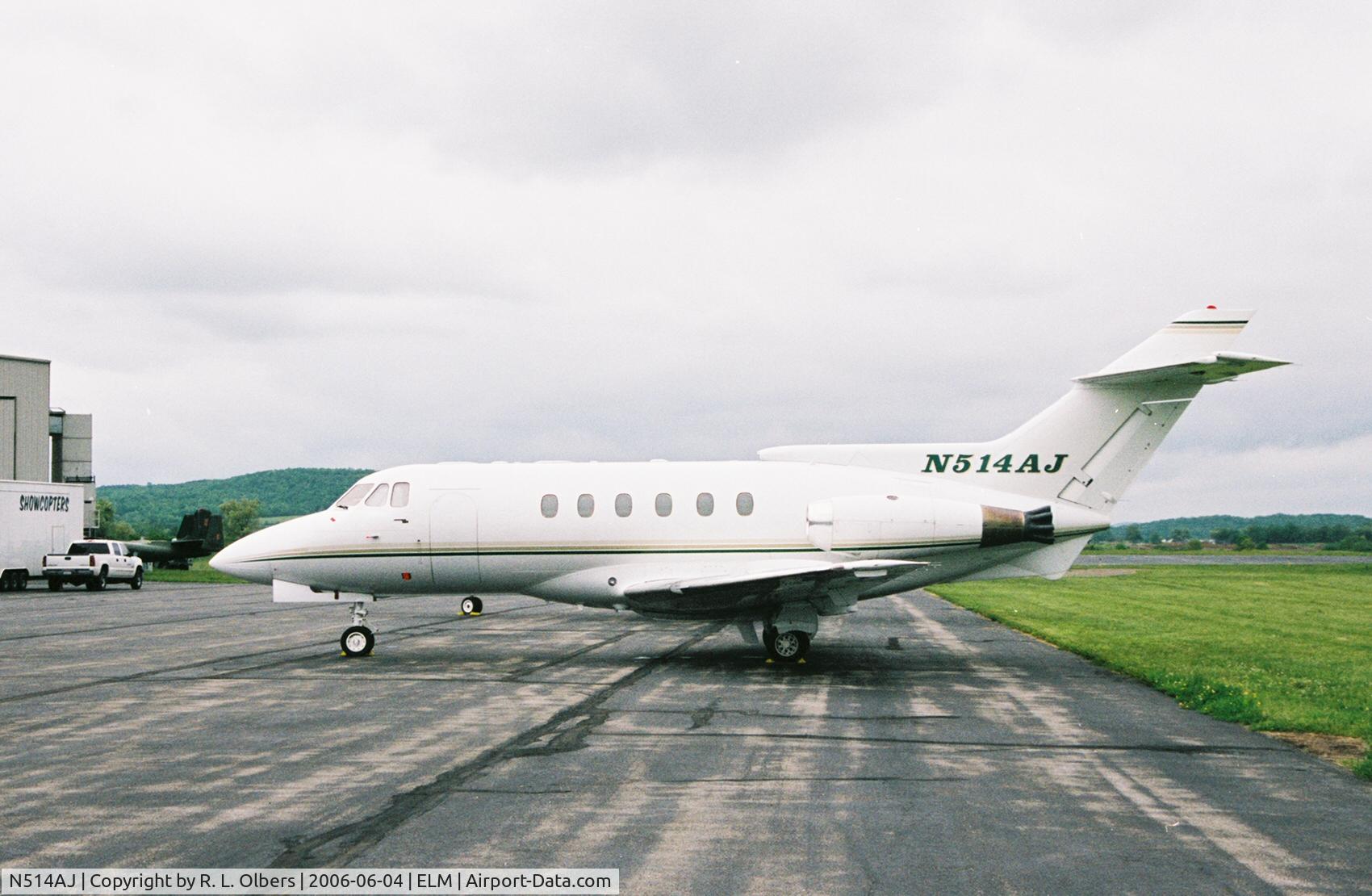N514AJ, 1974 Hawker Siddeley HS.125 Series 600A C/N 256033, During Watkins Glen IRL race