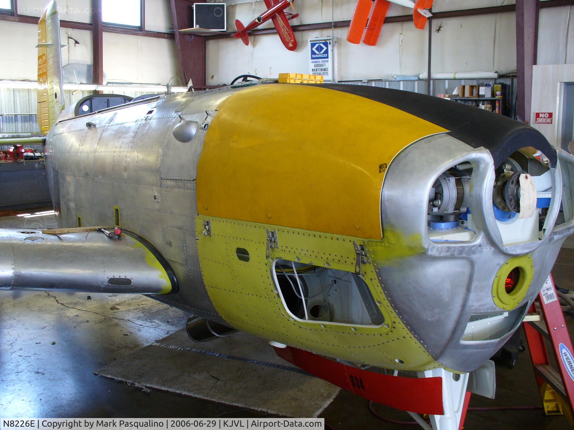 N8226E, 1957 Beech D-45 Mentor C/N BG-379, Beech T-34B  Right cowling installed