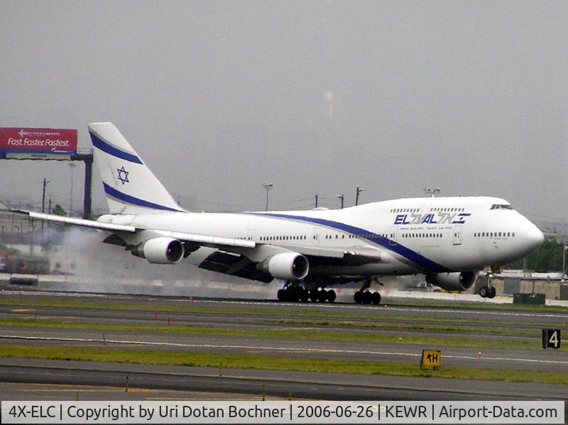 4X-ELC, 1995 Boeing 747-458 C/N 27915, Landing at KEWR from KORD