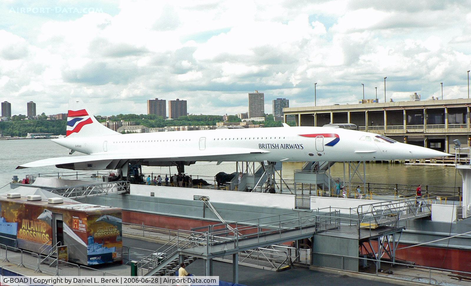 G-BOAD, 1976 Aerospatiale-BAC Concorde 1-102 C/N 100-010, This ex-BA Concorde is now the flagship of the Intrepid Air-Sea-Space Museum in New York City.