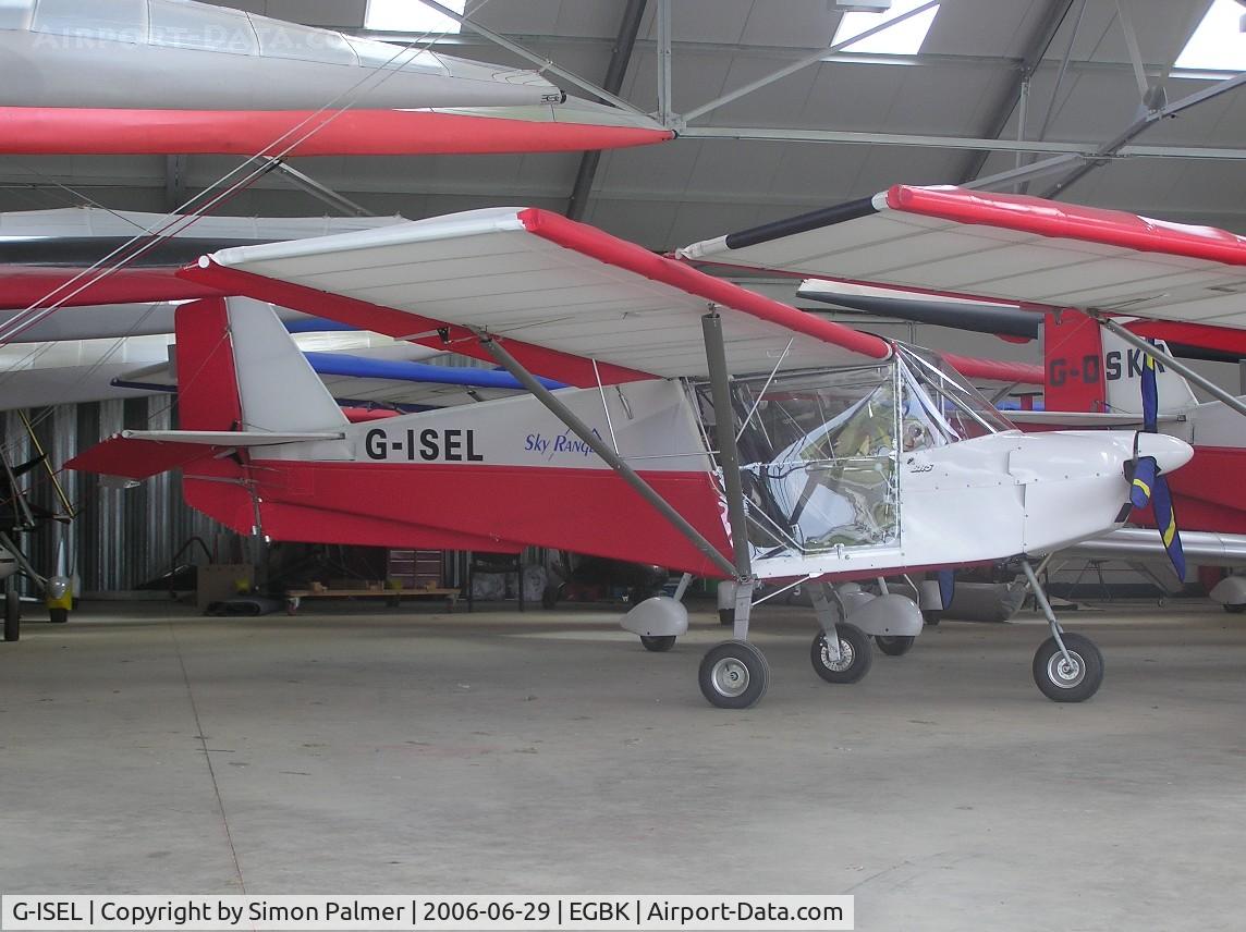 G-ISEL, 2003 Best Off Skyranger 912(2) C/N BMAA/HB/312, SkyRanger in the front of a rather crowded hangar