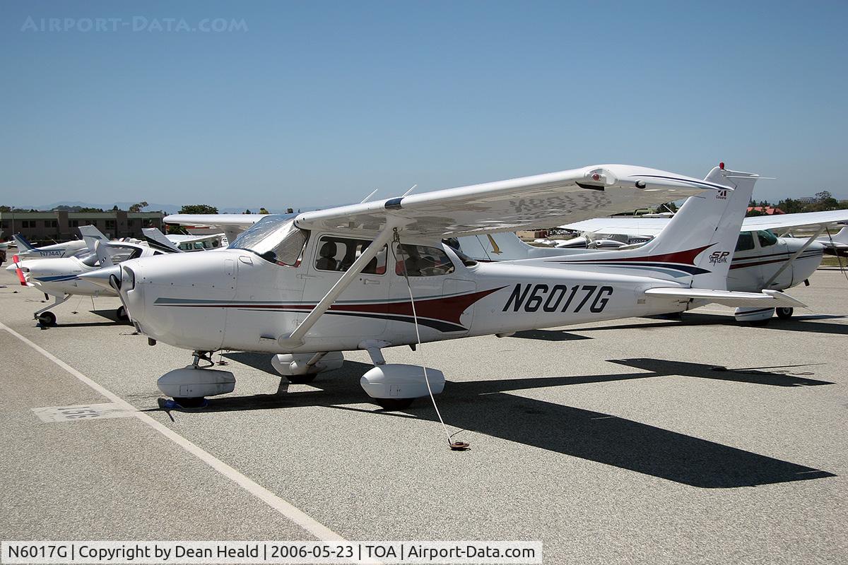 N6017G, 2004 Cessna 172S C/N 172S9671, 2004 Cessna 172S Skyhawk SP N6107G parked on the ramp at Torrance Municipal Airport (KTOA) - Torrance, California.