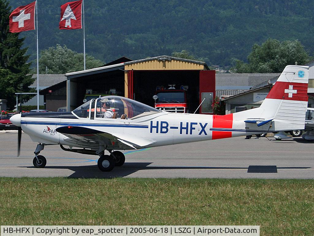 HB-HFX, FFA AS-202/15 Bravo C/N 124, Oldtimer fly in Grenchen 2005