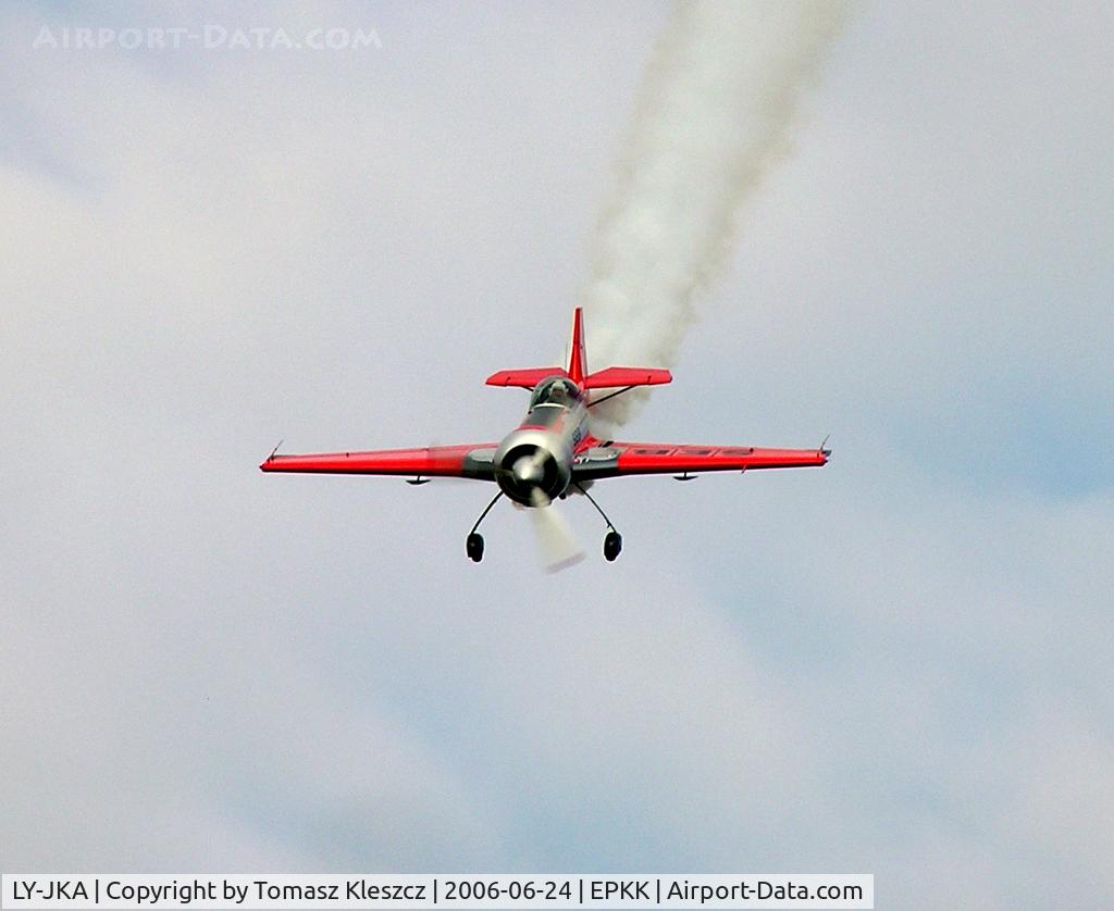 LY-JKA, Kairys Juka C/N 01, Acrobatics in the closed Krakow airport