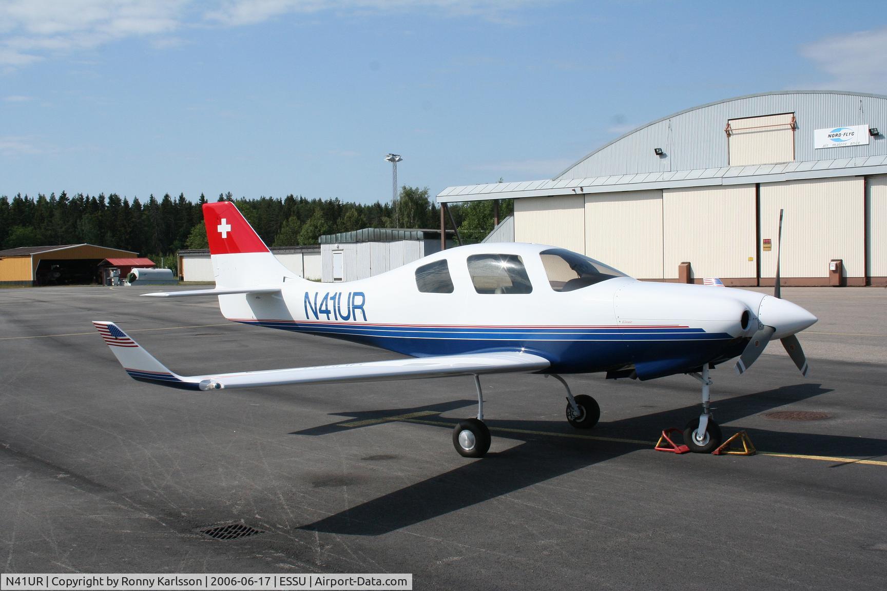 N41UR, Lancair IV-P C/N LIV-359, N41UR on Eskilstuna Airport, Sweden