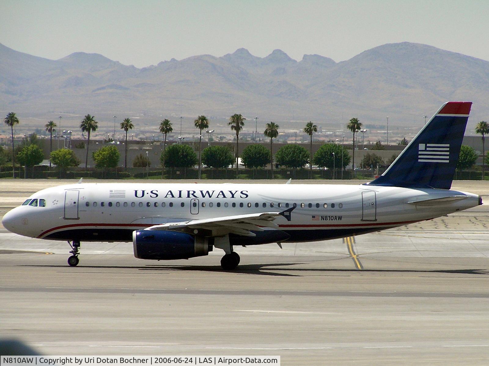 N810AW, 1999 Airbus A319-132 C/N 1116, Las Vegas