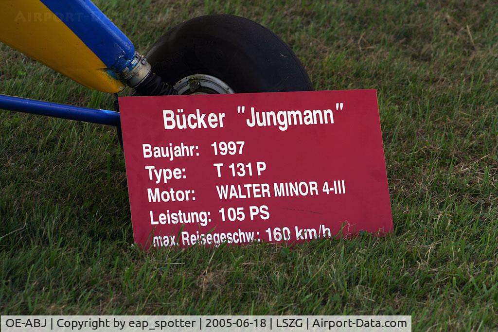 OE-ABJ, 1997 Tatra T-131P Jungmann C/N T101, Oldtimer fly in Grenchen 2005