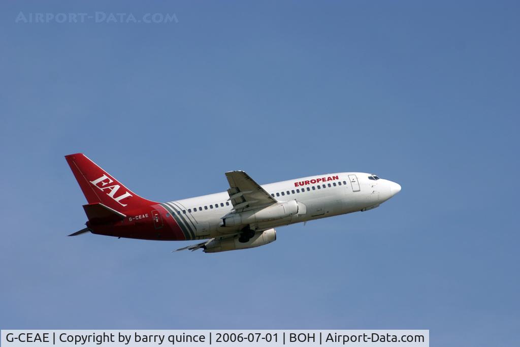 G-CEAE, 1974 Boeing 737-229 C/N 20912, EUROPEAN 737-200