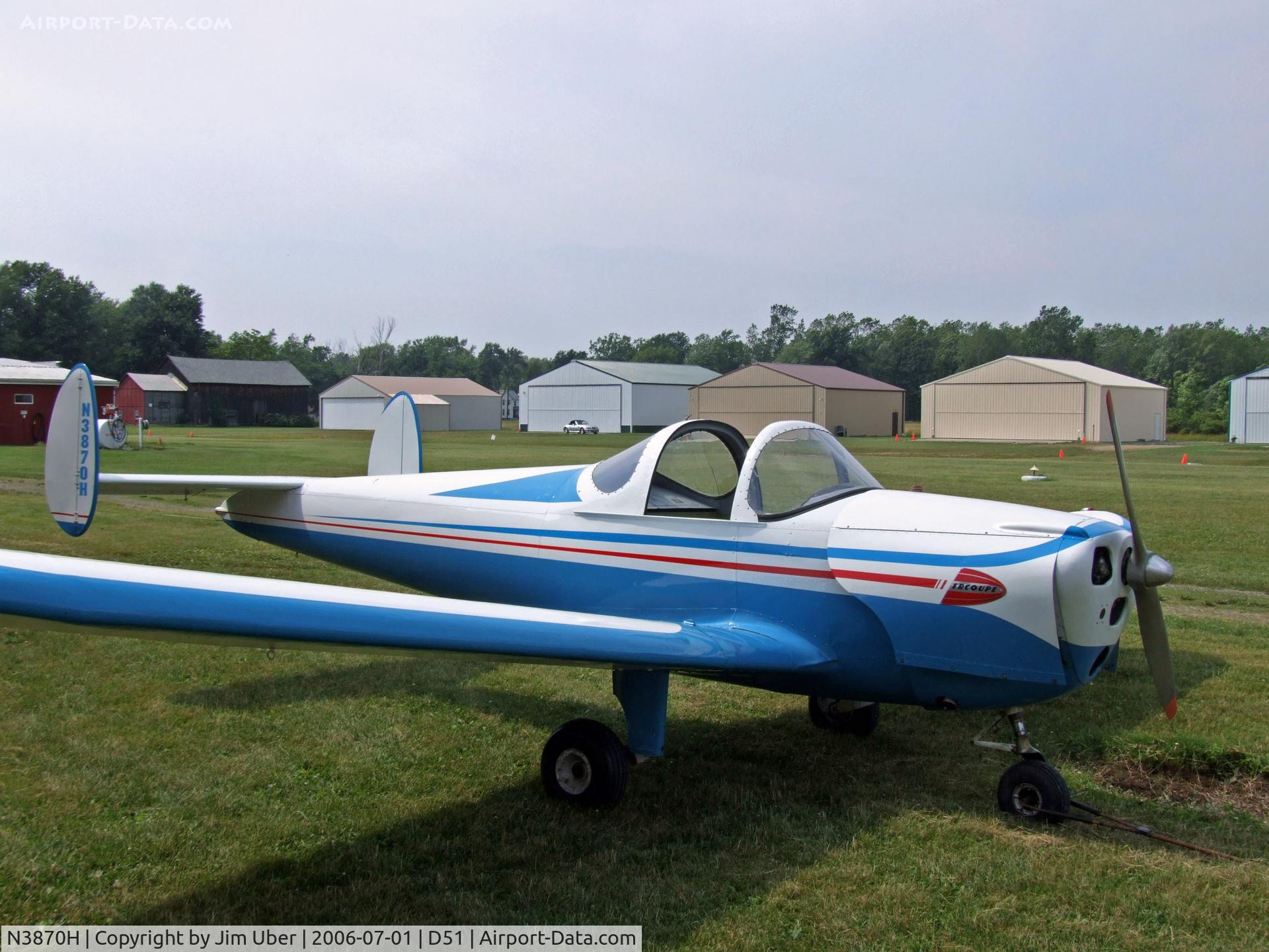 N3870H, 1947 Erco 415C Ercoupe C/N 4571, Pretty Ercoupe
