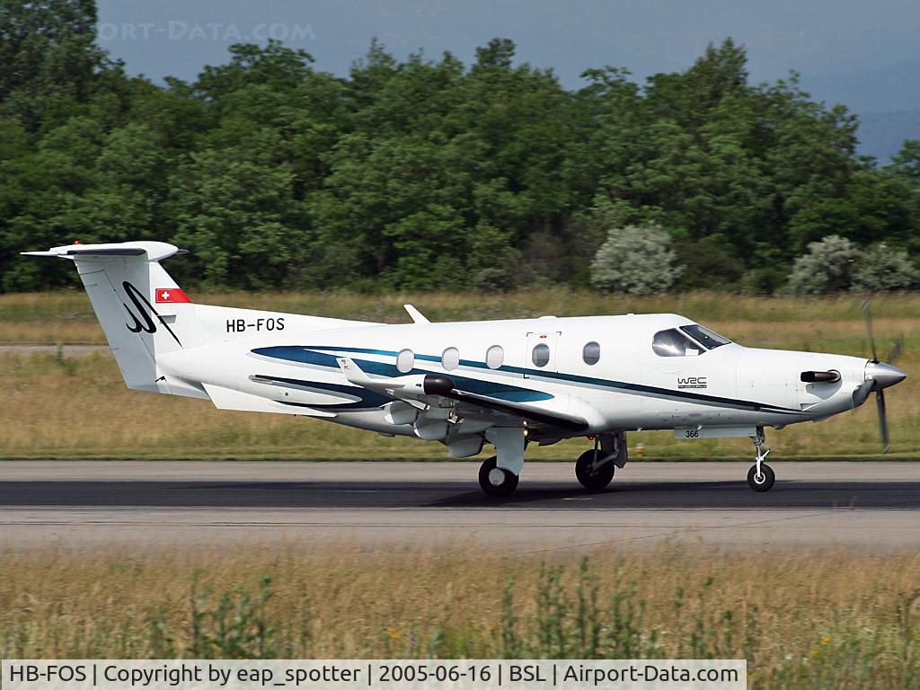 HB-FOS, 2000 Pilatus PC-12/45 C/N 366, Takeoff Runway 16 back to ZRH
