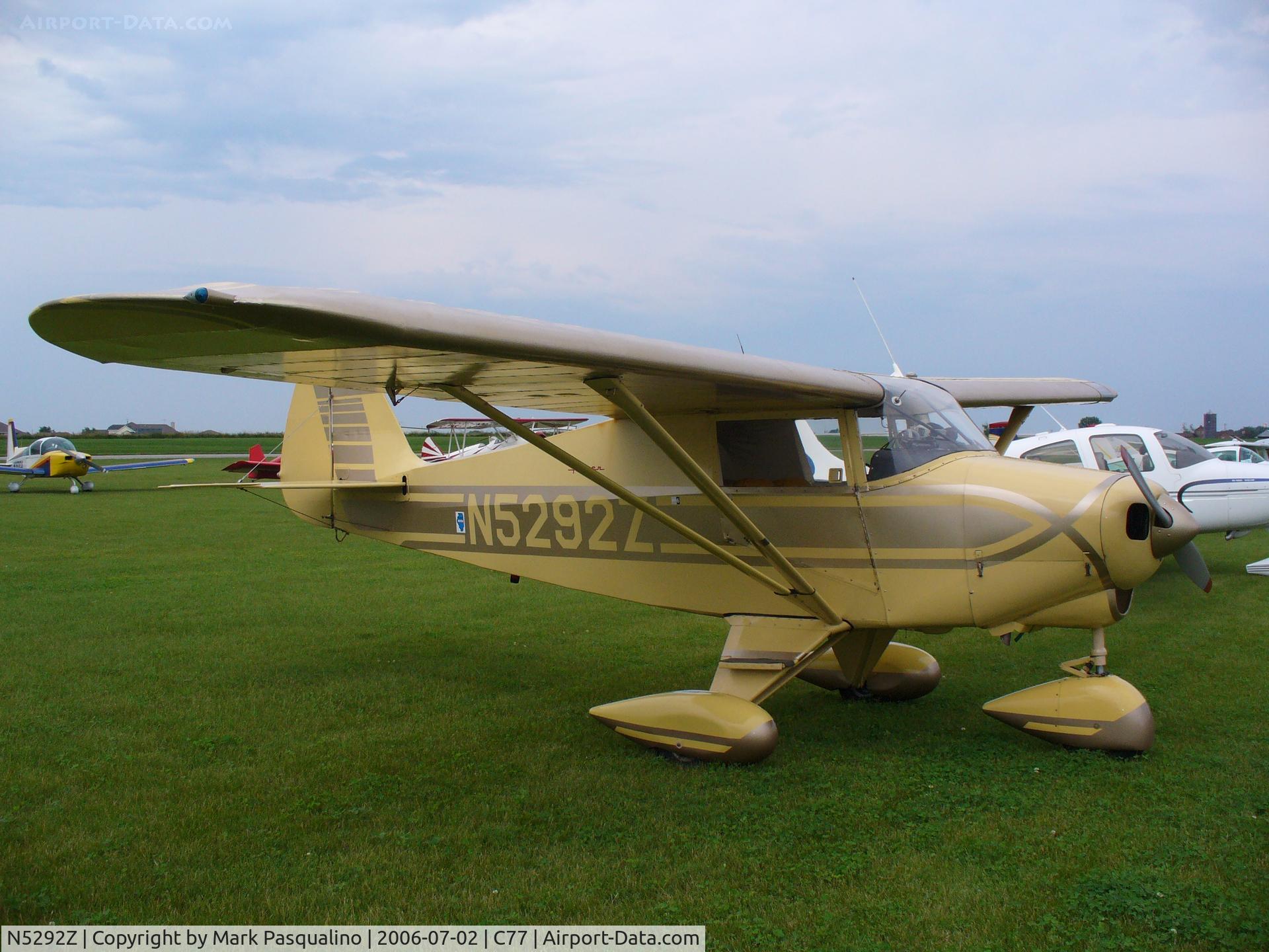 N5292Z, 1961 Piper PA-22-108 Colt C/N 22-8992, PA-22-108