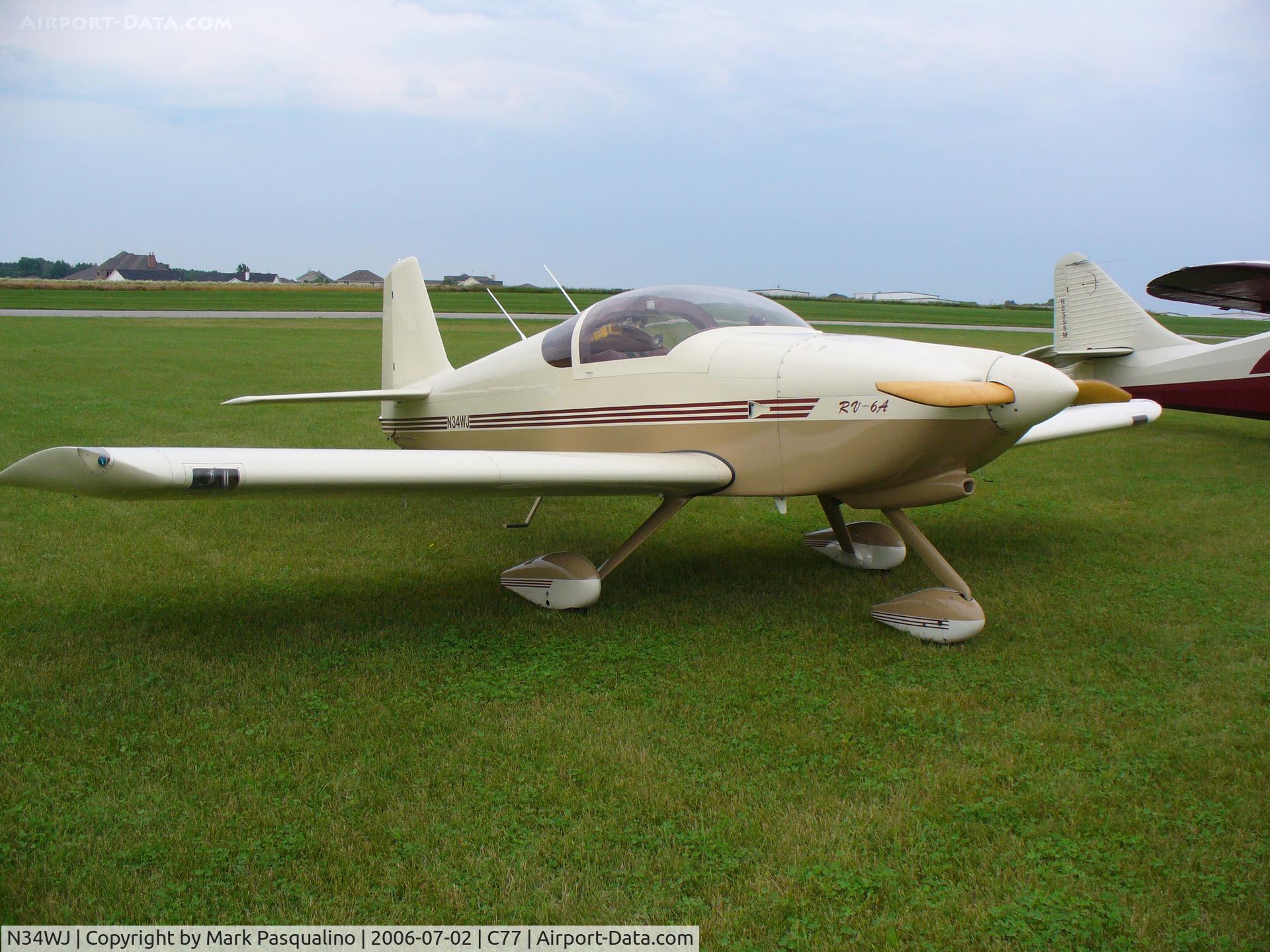 N34WJ, 1994 Vans RV-6A C/N 20493, RV-6A